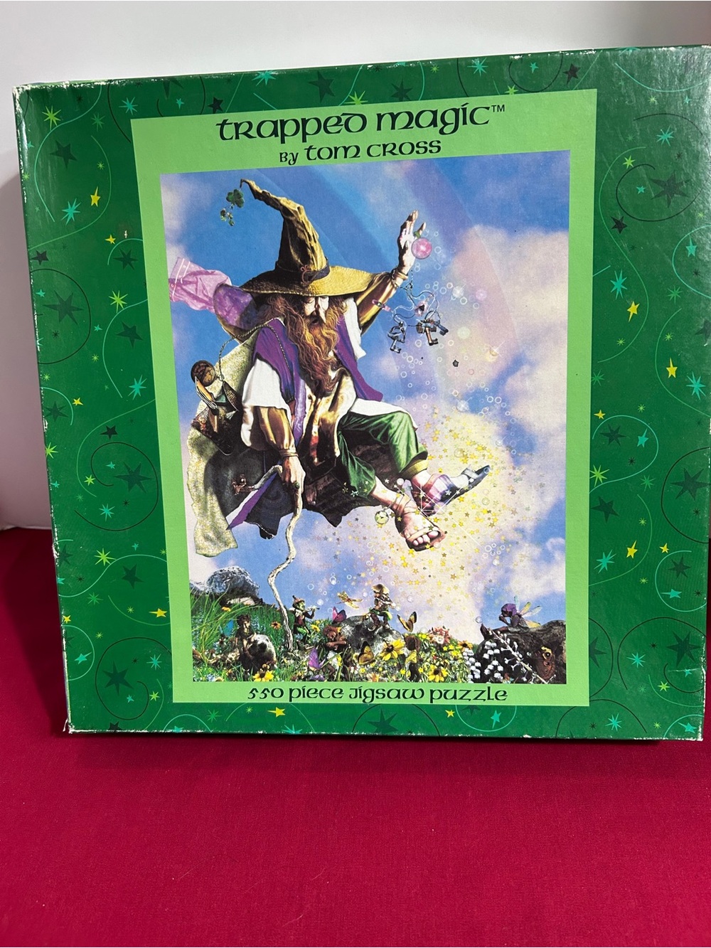 Trapped Magic by Tom Cross — Green Wizard Jigsaw Puzzle